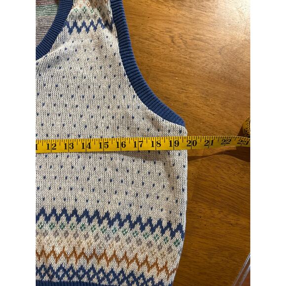 Vintage 90s Brittania Cotton Sweater Vest - Picture 9 of 10